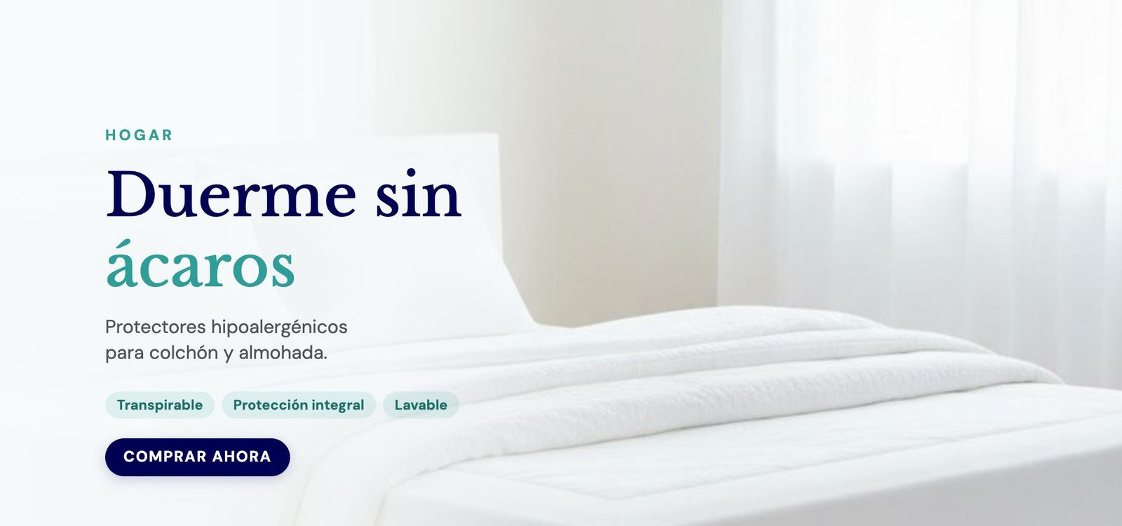 Duerme sin ácaros: protectores hipoalergénicos