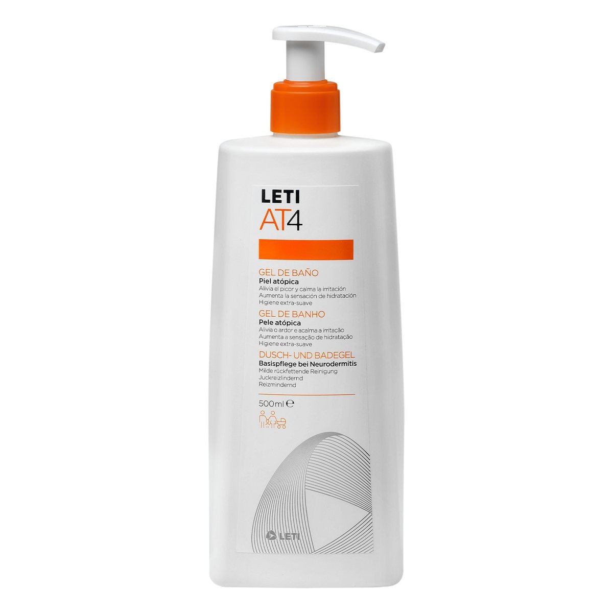 LETI AT4 Gel de Baño Piel Atópica 500 mL